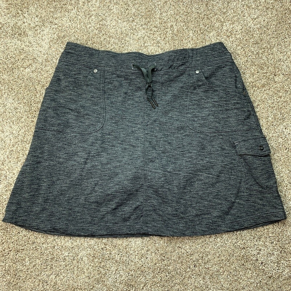 Kuhl Mova Skort Womens Size Medium Skirt Shorts Outdoor Hiking Dark Heather Gray